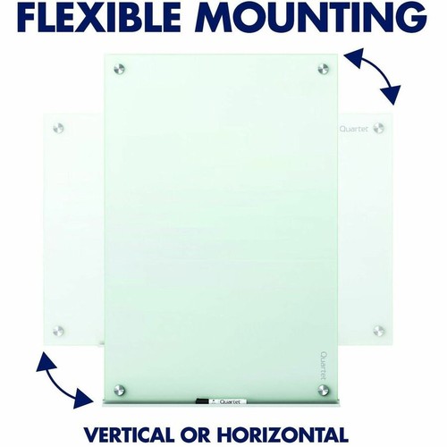 Quartet Infinity Glass Marker Board - 36" Width X 24" Height - Frost Tempered - Afbeelding 8 van 8