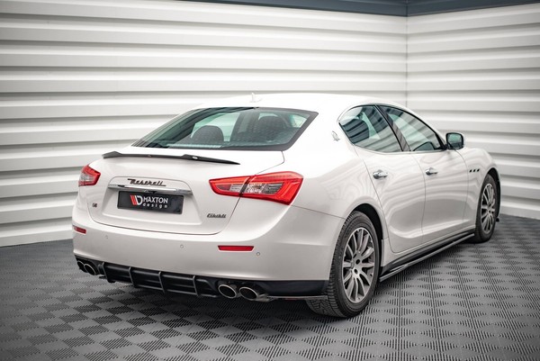 Heckansatz Diffusor Passend FüR Maserati Ghibli Mk3 Schwarz Matt-image