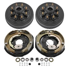 Trailer Brake Drum Kit 8 on 6 5 BC 12x2 Electric Brakes 7000lb Axles Replacement