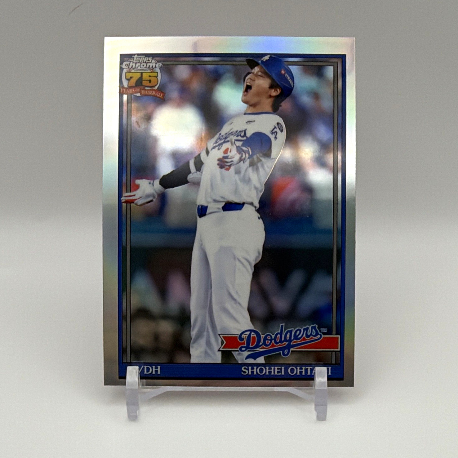 Topps 2024 Chrome 75 Years Baseball 75th Anniversary Insert #91CB-1 Ohtani
