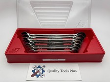 Snap-on New Oxr707a 7-pc Sae Flank Drive Ratcheting Combination Wrench Set
