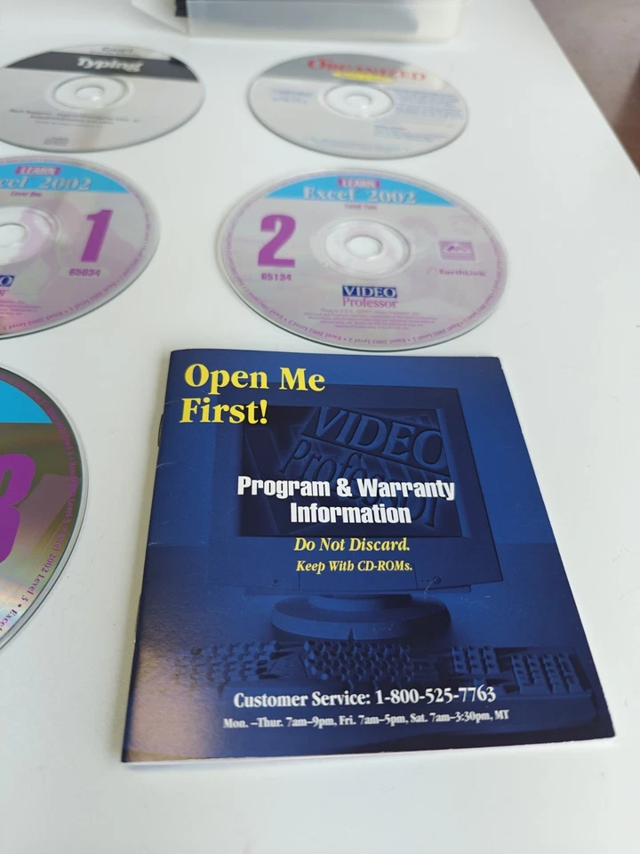 VIDEO PROFESSOR Learn Excel 3-CD Set 2002 + Hard Case 24 Disc Storage + 2 CD - Image 2 of 4