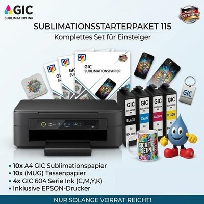 Sublimationsdrucker Startertpaket Start115 - inkl. Drucker, Patronen und Papier