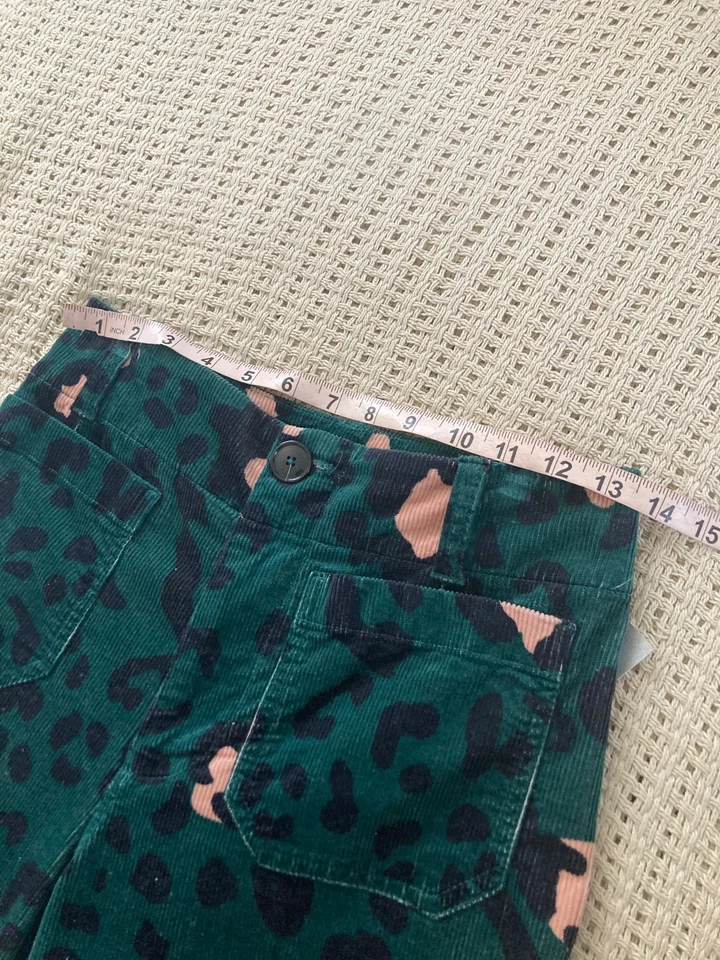 NWT Anthropologie Maeve Colette Cropped Ankle Pants in Dark Green, Size 25P - Image 4 of 4
