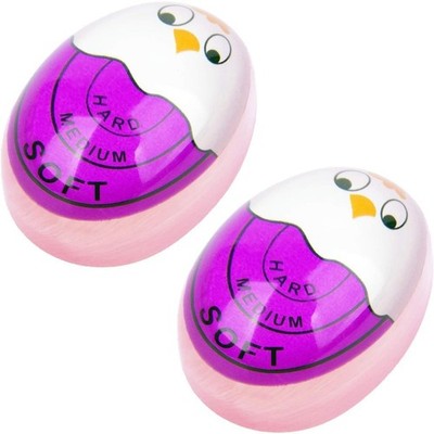 Color Changing Egg Timer for Perfect Hard and Soft Boiled Eggs Purple 2 Pieces