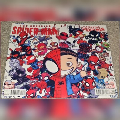 Spider-Man 9 32 Skottie Young 1st 2nd App Spider-gwen Connecting Variant 2014 B