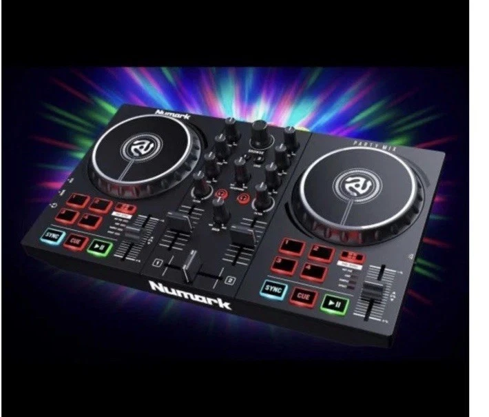 Numark Party Mix II USB 2-DECK-CONTROLLER - DJ Controller, Schwarz - Bild 2 von 4