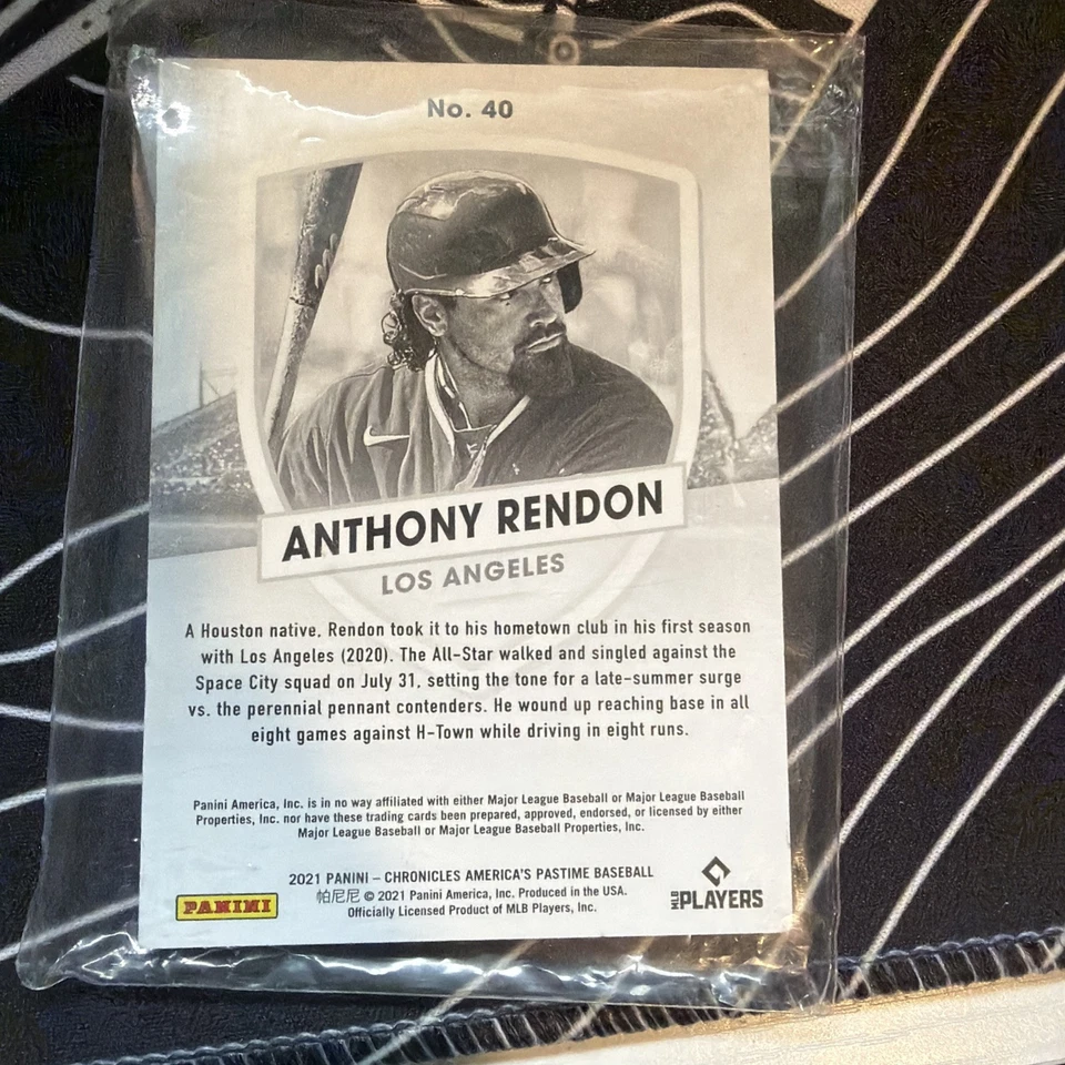 Panini Chronicles 2021 - America's Pastime Anthony Rendon #40 ONE OF ONE Foto 2 de 3