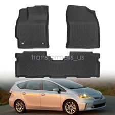 TPE 3D Model Floor Mats Liners 3PCS For 2012-2017 Toyota Prius V All-Weather NEW