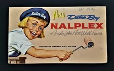vintage DUTCH BOY paint color SWATCH nalplex ad national lead company
