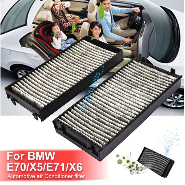 NEW Activated Carbon Cabin Air Filter Set OEM 64316945586 Fits BMW E70