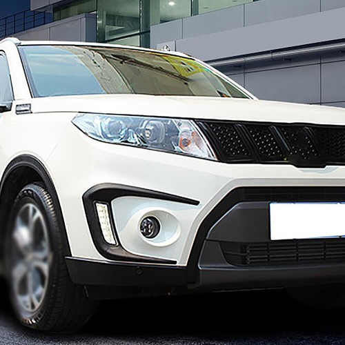 Cubierta de luz antiniebla delantera derecha derecha derecha negra mate para Suzuki Vitara 2016-20 - Imagen 4 de 9