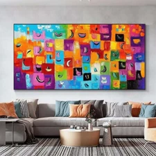 3D Hand Painted Abstract Wall Art Oil Painting On Canvas Home Decoration XhBB186
