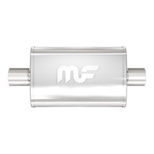 Straight-Through Performance Muffler; 2.5in. Center/Center; 4x14x9 Body