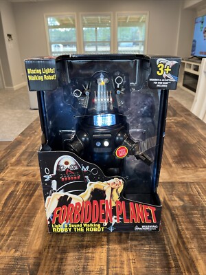 Forbidden Planet Robby The Robot Figure with Light & Walking Sound New!