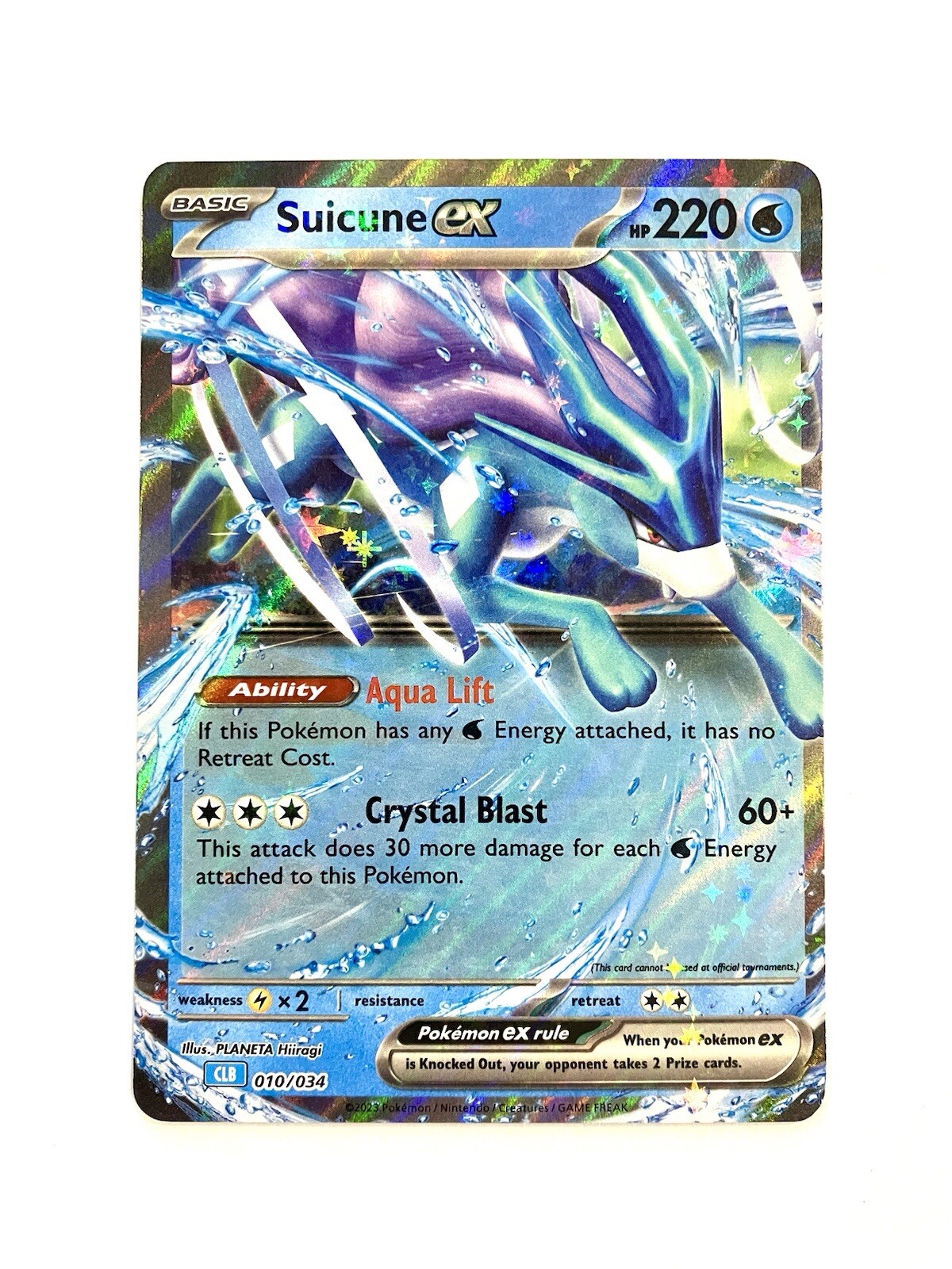 Suicune EX 10/34 Classic Collection: Blastoise Deck Holo Pokemon TCG NM