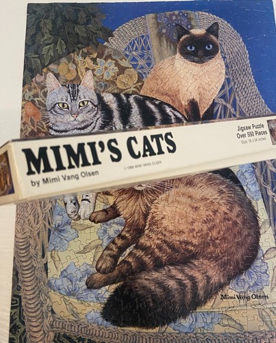 Vtg Mimi Vang Olsen Mimi's Cats Great American Jigsaw Puzzle 550 Pcs COMPLETE - Picture 3 of 3
