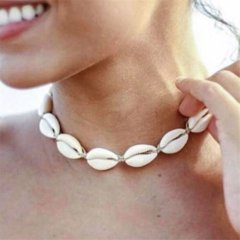 Bohemian Seashell Choker Necklace Rope Chain Necklaces Women Fashion Jewelry