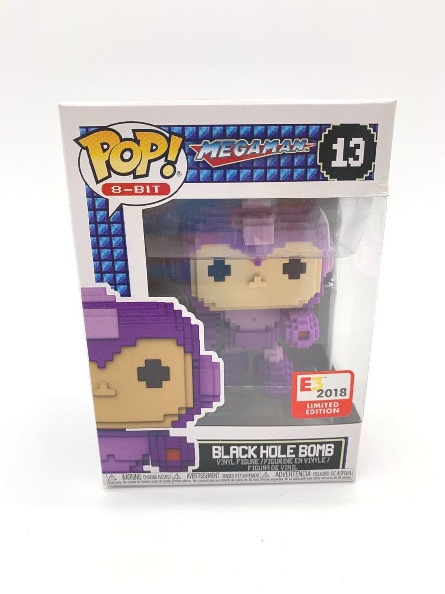 Funko Pop Mega Man 8-Bit Black Hole Bomb Purple #13 E3 2018 LE
