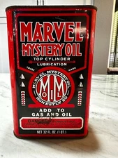 Vintage Marvel Oil Can from the 1970s, Great condition with bright graphics,nice