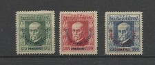 Tchécoslovaquie 203/5 surcharge Congrès olympique Praha 1925 neufs *  Côte 185 €