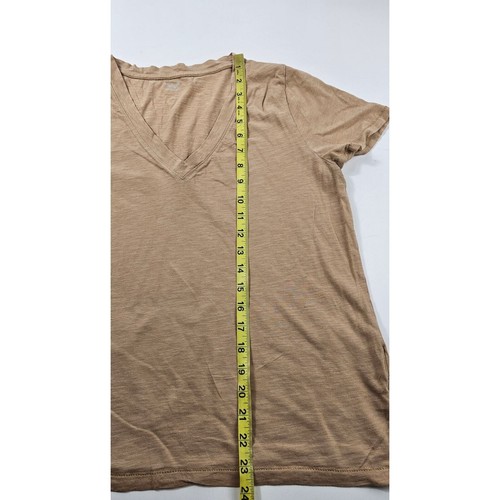 NWOT madewell size medium Carmel brown v neck layering top t shirt teacher M - Picture 7 of 7