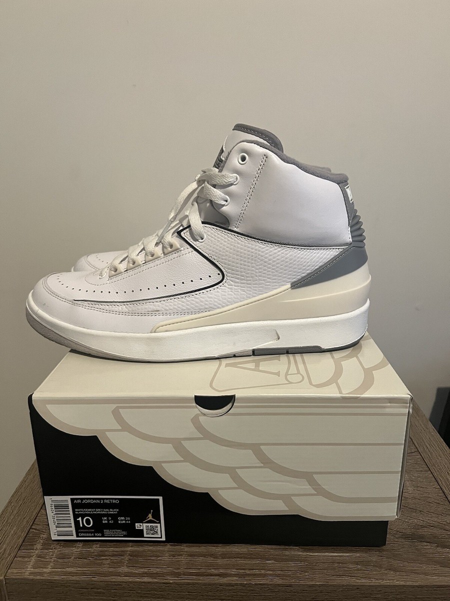 Size 10 - Jordan 2 Retro White Cement | eBay