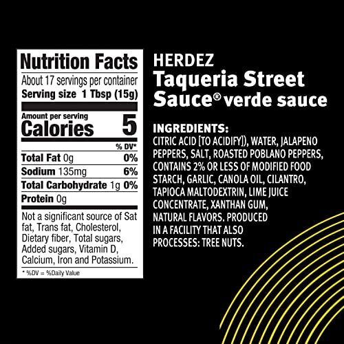 TAQUERIA STREET SAUCE verde taco sauce, Squeeze Bottle, 9 oz(Pack of 8) - Picture 7 of 7