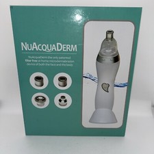 NuAcquaDerm HAND HELD WATERPROOF MICRODERMABRASION BEAUTY TOOL TESTED WORKS
