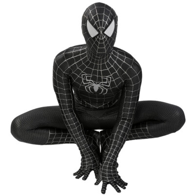 Costume tuta cosplay Spider-Man 2 Venom Halloween uomo body maschera Costume tuta cosplay Spider-Man 2 Venom Halloween uomo body maschera