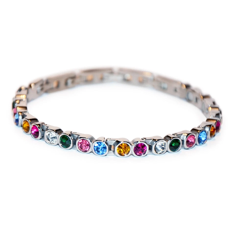 Tennis Magnetarmband Magnetix Design + Swarovski Crystals Magnetschmuck -4you