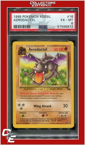 Aerodactyl (Unlimited) graded PSA 6 for sale on eBay