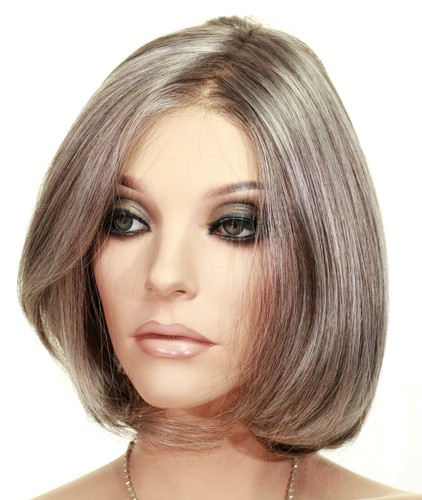 KRISTI JON RENAU WIGS Color 39F38 Grey New Style Lace Front | 100% HandTied -2 - Picture 8 of 12