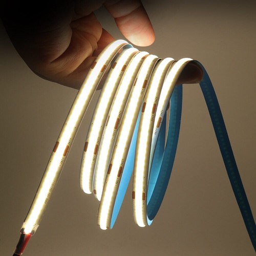 12V 24V Premium COB LED Streifen Strip Kaltweiß warmweiß keine Lichtpunkte 5-20m - Afbeelding 1 van 19