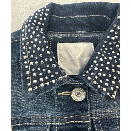 Justice (Harry Potter Design on Back) Studded Collar Girls Denim Vest Size 6/7 - Picture 5 of 6