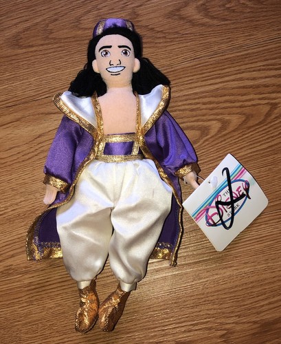 Vintage Disney Store Aladdin 9" Stuffed Beanie Plush