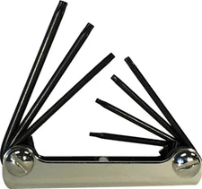 Eklind Torx Fold Up Wrench Key Set 22572 7pc Sizes T6-T20 Star Made In USA