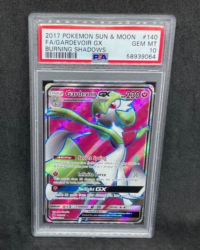 Gardevoir GX 140/147 Burning Shadows Full Art Pokemon Card Near Mint