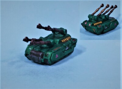 Battletech painted miniature Nuberu AA tank SVC