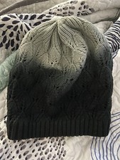 Black Grey Dark Blue Winter Hat Knitted Design Beanie