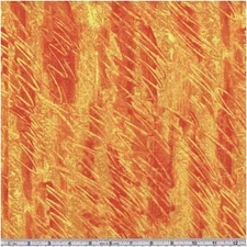 The Playful Caterpillar Scribble Orange Fabric by The ard,