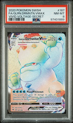 Galarian Darmanitan VMAX graded PSA 8 for sale on eBay