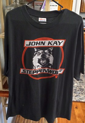 Vintage 1999 John Kay & Steppenwolf Black Men s XL Graphic Band Tee