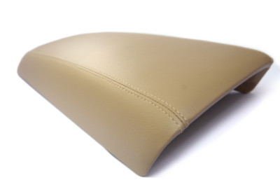 Beige Center Console Armrest Cover For Ford Edge 2011-2020 - PU Leather Lid Cover