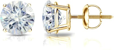 3,00 KARAT LAB CREATED DIAMANT SOLITÄR OHRRINGE F VS2 OHRSTECKER ZERTIFIZIERT RUND 18K