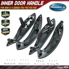 4x Inner Door Handle Trim Front Rear for BMW 3 4 Series F30 F80 F31 F34 Carbon