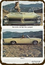 1965 PONTIAC GTO CONVERTIBLE CAR Vintage Look DECORATIVE METAL SIGN PUSSYCAT TI