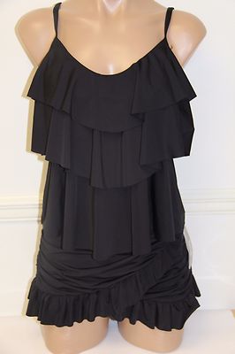 NWT Kenneth Cole Reaction Swimsuit Tankini 2pc Set Sz L Skirt