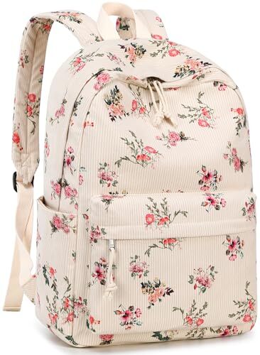Stylish Corduroy Laptop Backpack for Teens & College Women