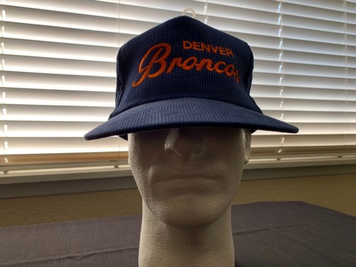 NEW VINTAGE DENVER BRONCOS CORDUROY HAT 
